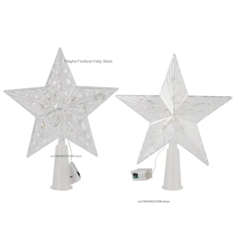 Estrela Led Acrílica para Topo de árvore Natal Iluminada Lenogue