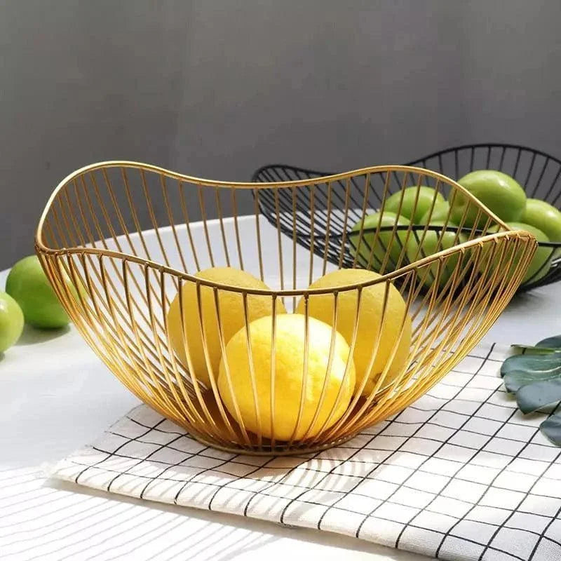 Fruteira de Metal Decorativa Multiuso para Organizar Frutas e Decorar Lenogue