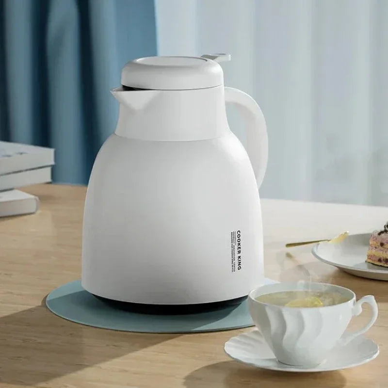 Garrafa Térmica Carafe Pressão Revestimento Interno em Vidro Lenogue