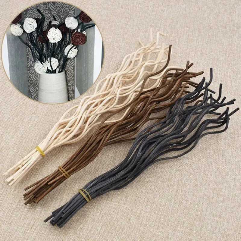 Kit 20 Varetas de Rattan Onduladas para Difusores Aromas Lenogue