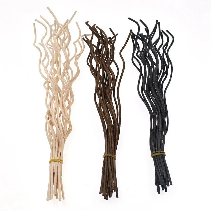 Kit 20 Varetas de Rattan Onduladas para Difusores Aromas Lenogue