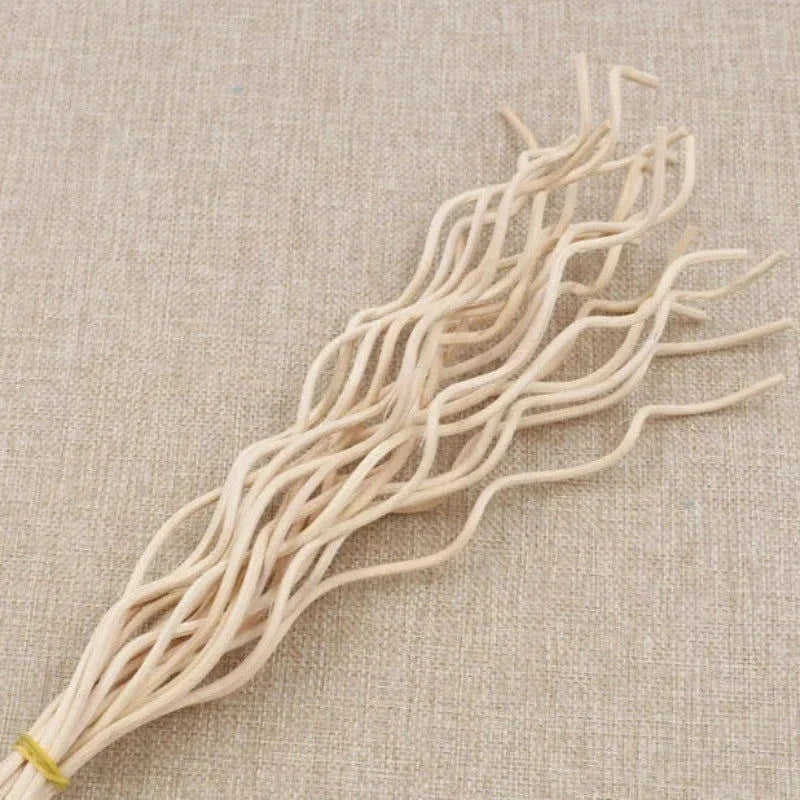 Kit 20 Varetas de Rattan Onduladas para Difusores Aromas Lenogue Bege (20 Peças)
