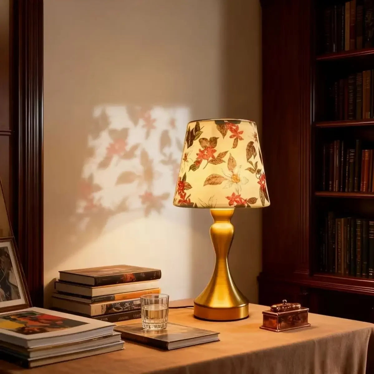 Luminária de Mesa Toile Estilo Nórdico Abajur Tecido Regulável Lenogue