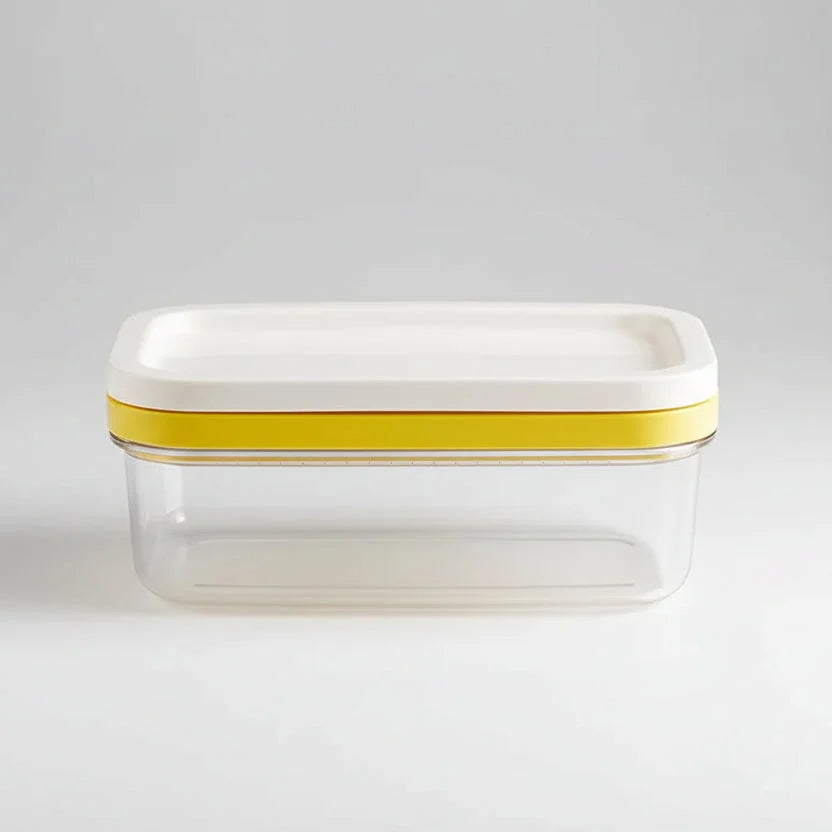 Manteigueira com Fatiador Integrado para Mesa e Cozinha Lenogue Transparente / Malha 45x (capacidade 200g)