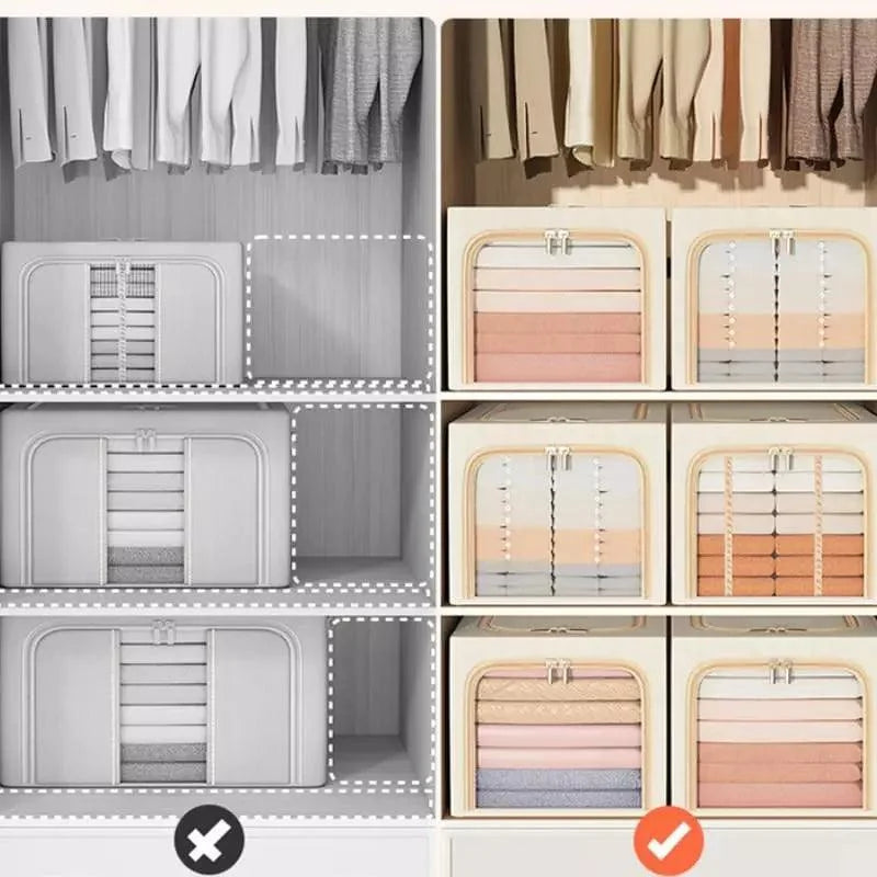 Organizador de Guarda Roupas em Tecido Premium para Closet Lenogue