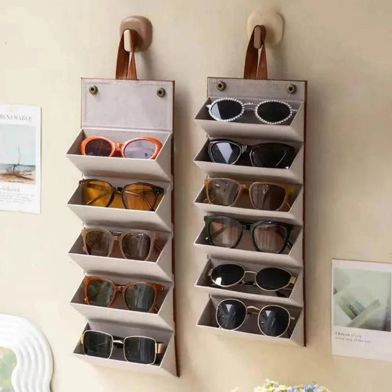 Organizador Porta óculos com 6 Divisórias e Interior Acolchoado Lenogue