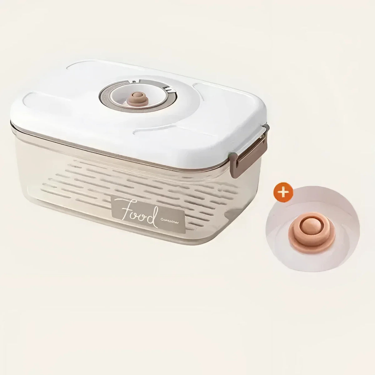 Pote Hermético com Tampa e Selador a Vácuo para Alimentos Lenogue 2100ml (sem Selador) - 1 Peça