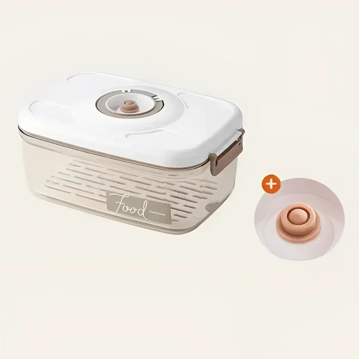 Pote Hermético com Tampa e Selador a Vácuo para Alimentos Lenogue 1200ml (sem Selador) - 1 Peça