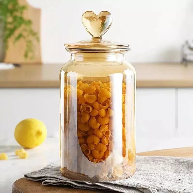 Potes de Vidro Herméticos com Vedação Silicone Lenogue Transparente (1350ml)