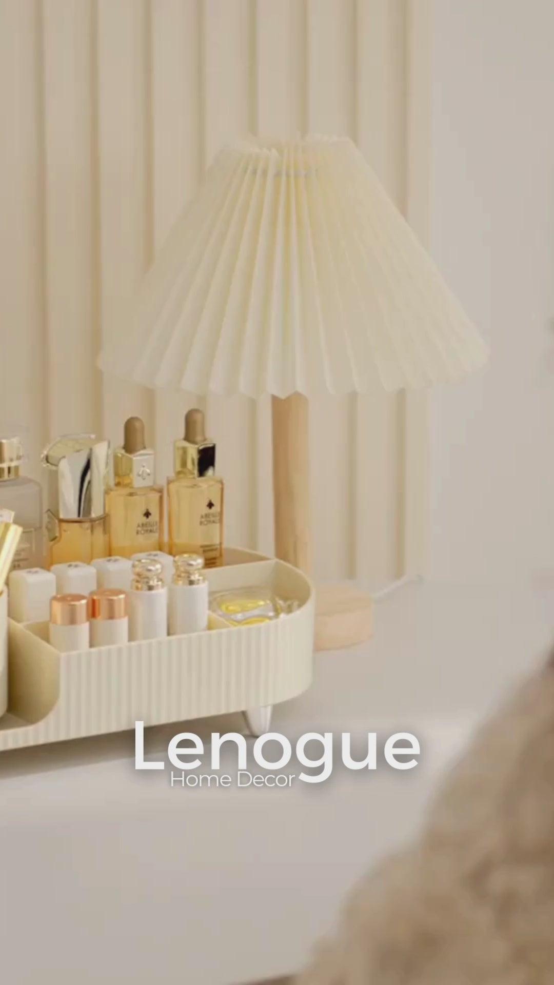 Organizador Porta Pincéis de Maquiagem com Divisórias e Estilo Lenogue