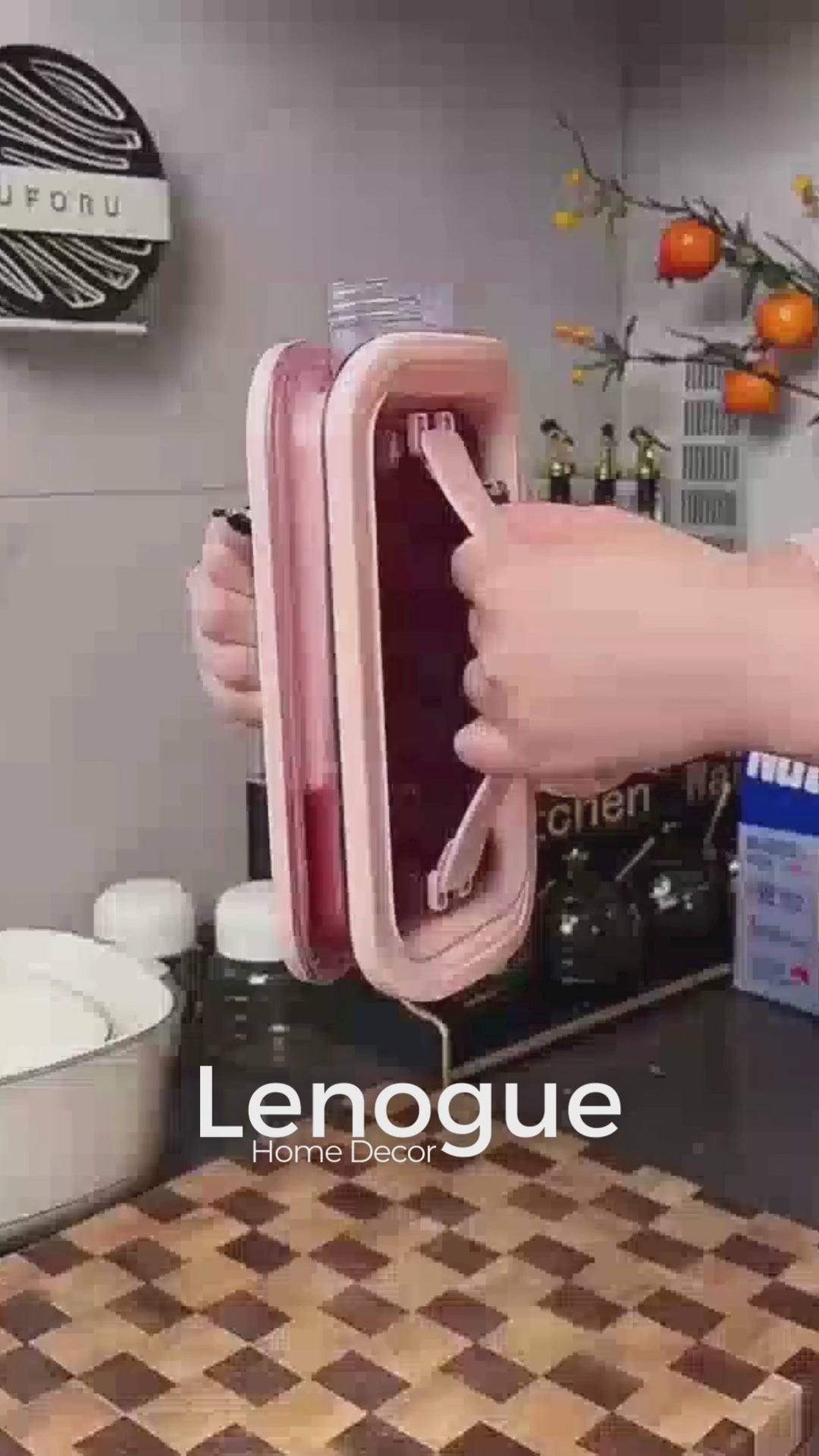 Garrafa de água com Molde de Gelo Redondo para Bebidas Geladas Lenogue