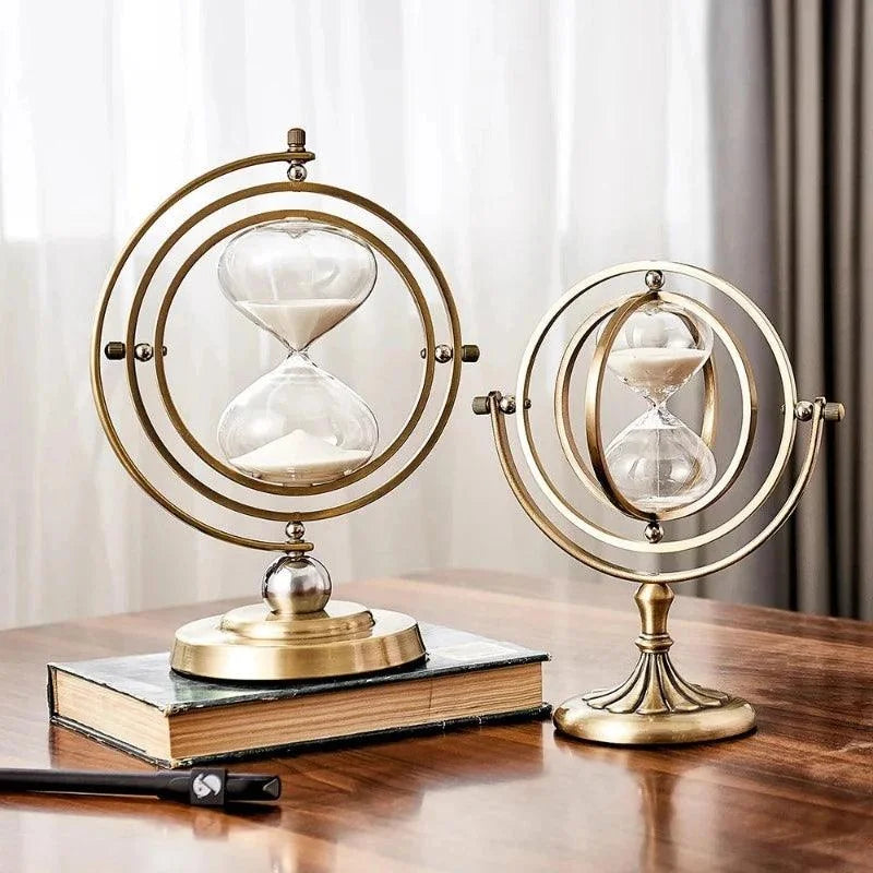 Relógio Ampulheta de Areia Estilo Nórdico para Decoração Lenogue