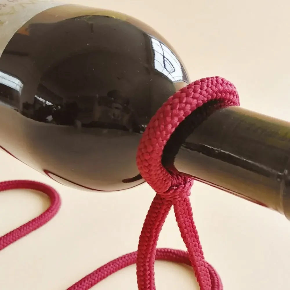Suporte de Vinho em Forma de Cordas para Cozinha e Bar Lenogue