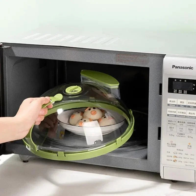 Tampa Anti-respingos para Micro-ondas com Dispenser de água Lenogue Mod. Verde Depósito