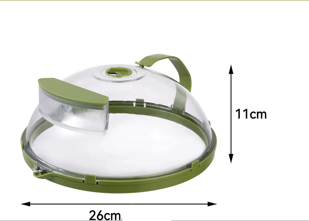 Tampa Anti-respingos para Micro-ondas com Dispenser de água Lenogue Mod. Verde Depósito