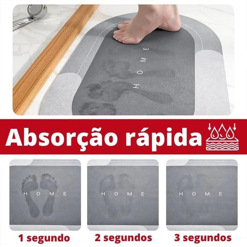 Tapete Antiderrapante Premium com 3 Camadas Oval Lenogue