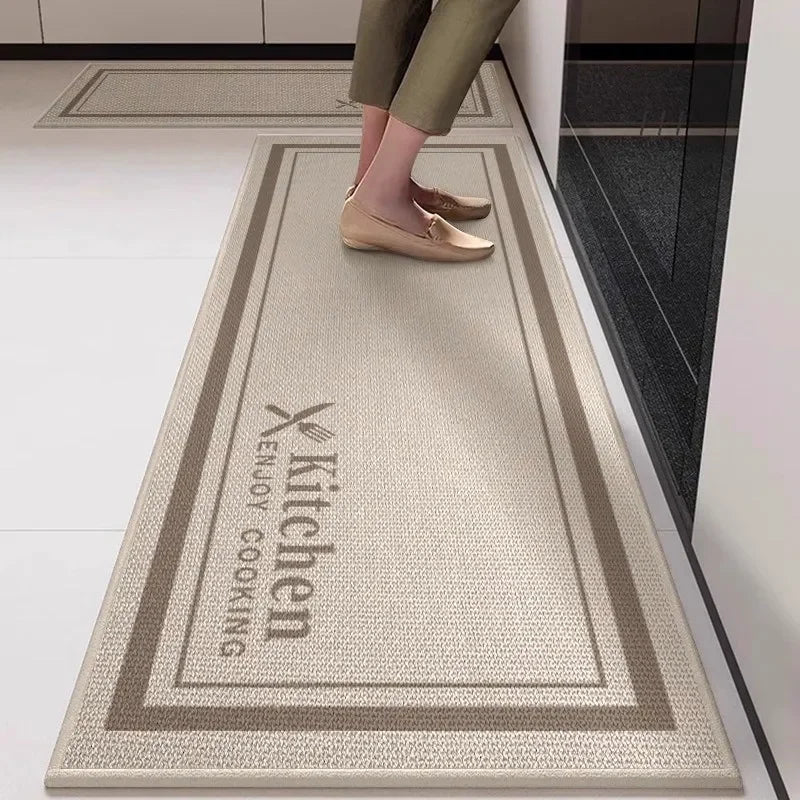 Tapete de Cozinha Confort Linho Antiderrapante Absorvente Lenogue Bege (kitchen) / 40 x 60cm