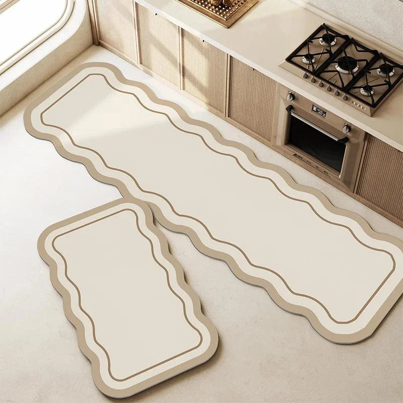 Tapete Minimalista Impermeável Antiderrapante para Cozinha Lenogue Mod. 03 / 40 x 120cm