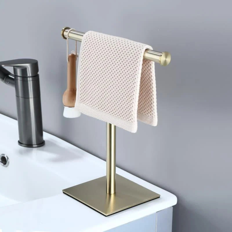 Toalheiro de Aço Inox com Base Emborrachada para Bancada Lenogue